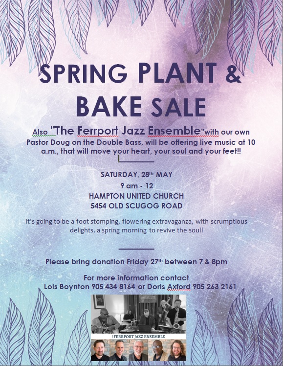 Spring Plant and Bake sale with Jazz Ensemble 5-8-2022