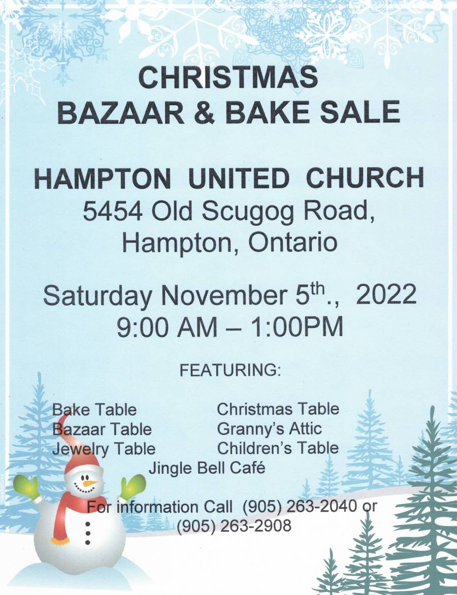 2022 Christmas Craft Bake Sale