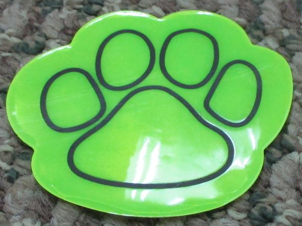 Golf Tee Glow in the Dark Paw Print
