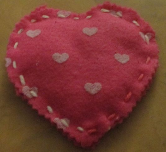 Sewing Valentine Heart