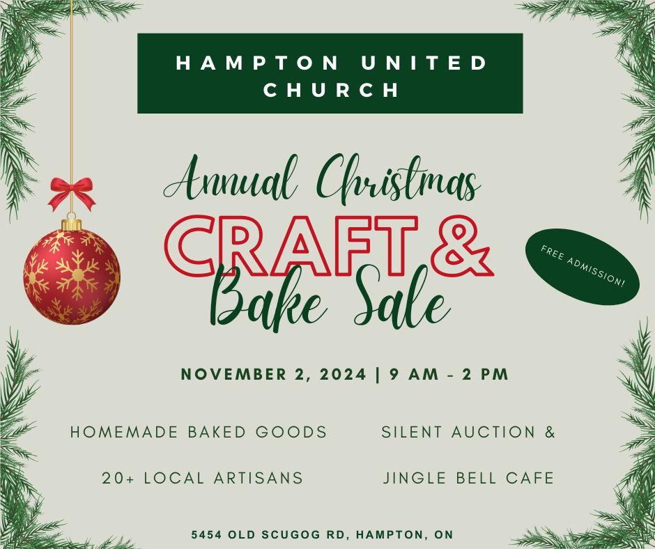 2024 HUC Christmas Craft Show Flyer